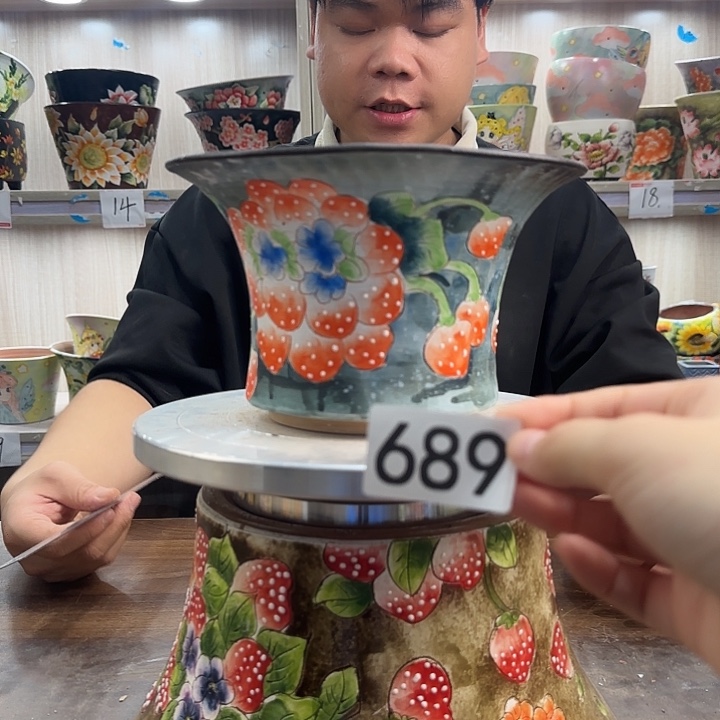 紫砂花盆瑕疵瑕疵689