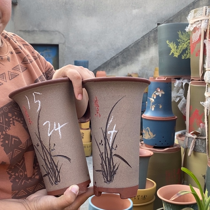 紫砂花盆盆栽花卉苗木种植