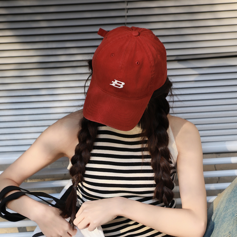 【字母B】棒球帽男帽子纯色简约夏季运动鸭舌帽鸭舌帽时尚ins休闲女