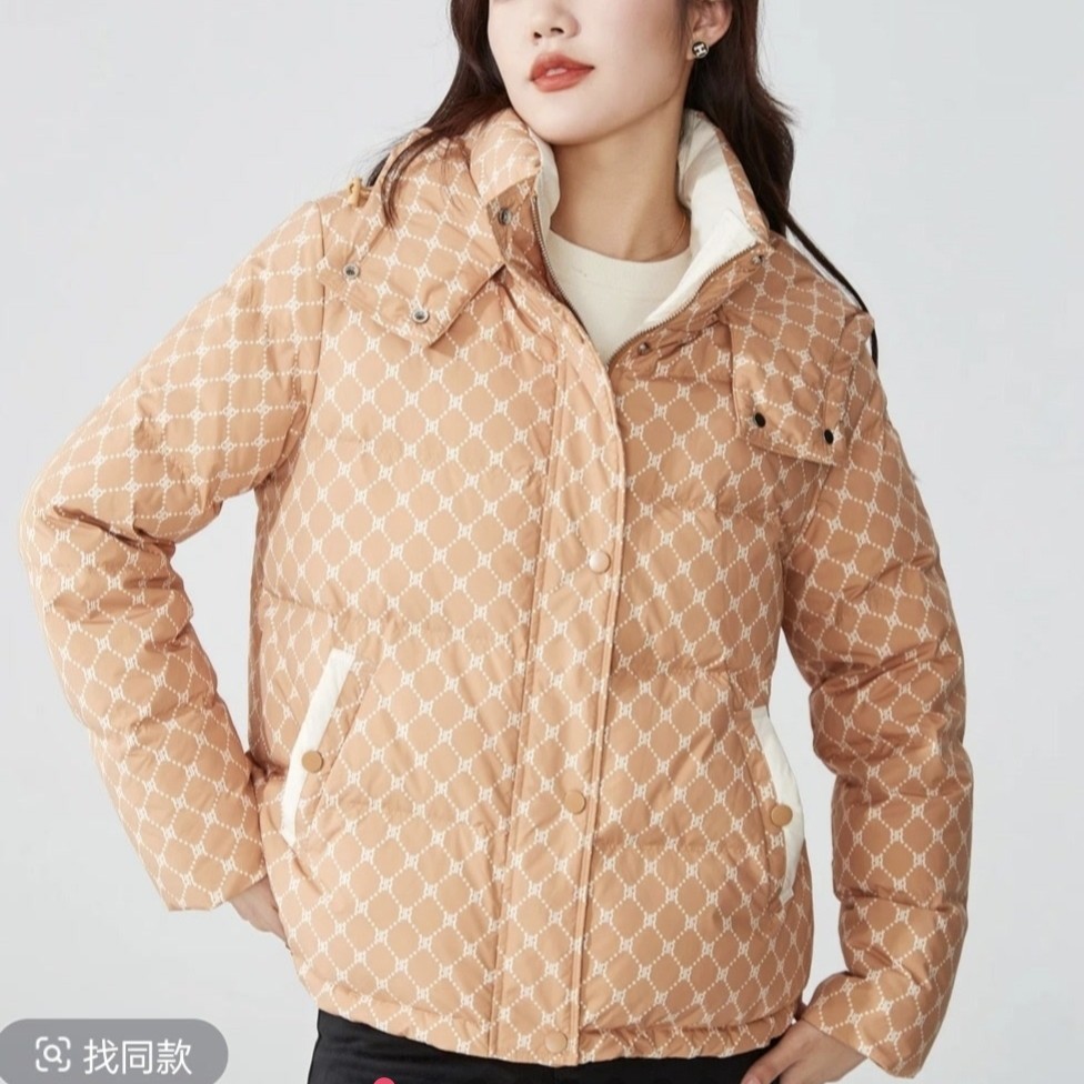 逸阳1234冬季新款加厚短款羽绒服女