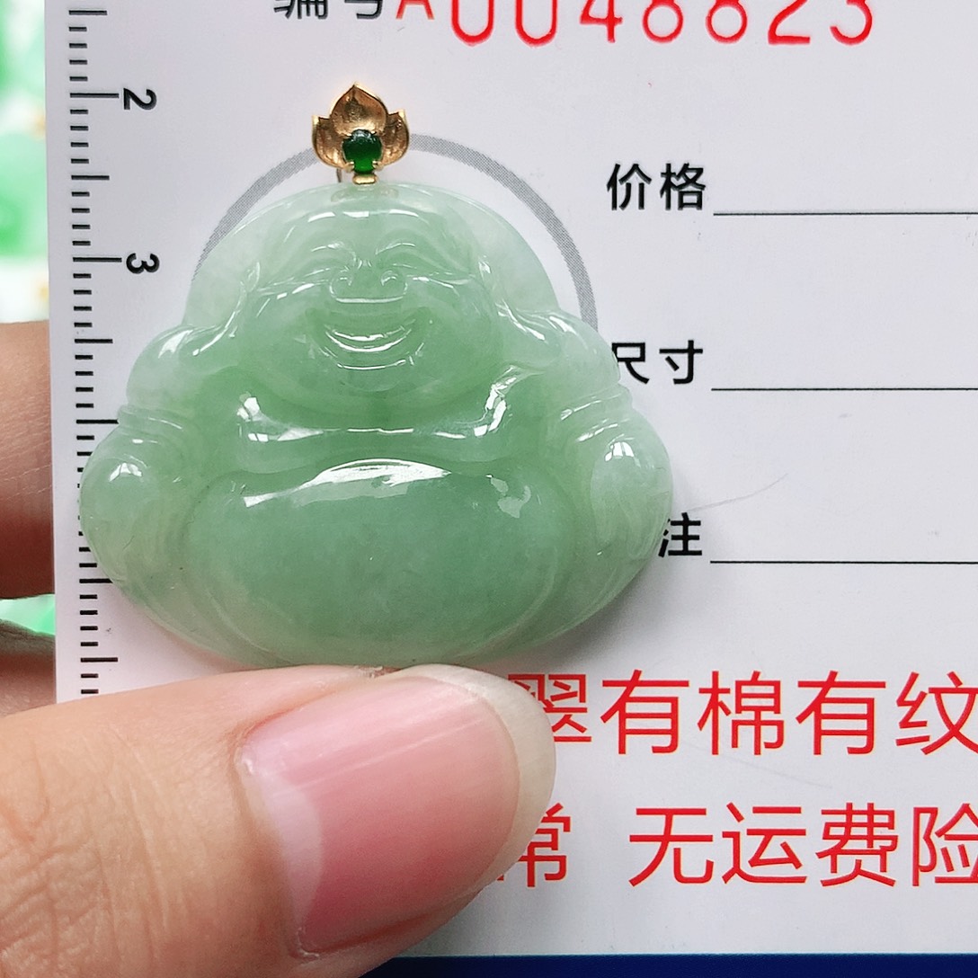 翡翠颈饰18K金镶嵌1111111111