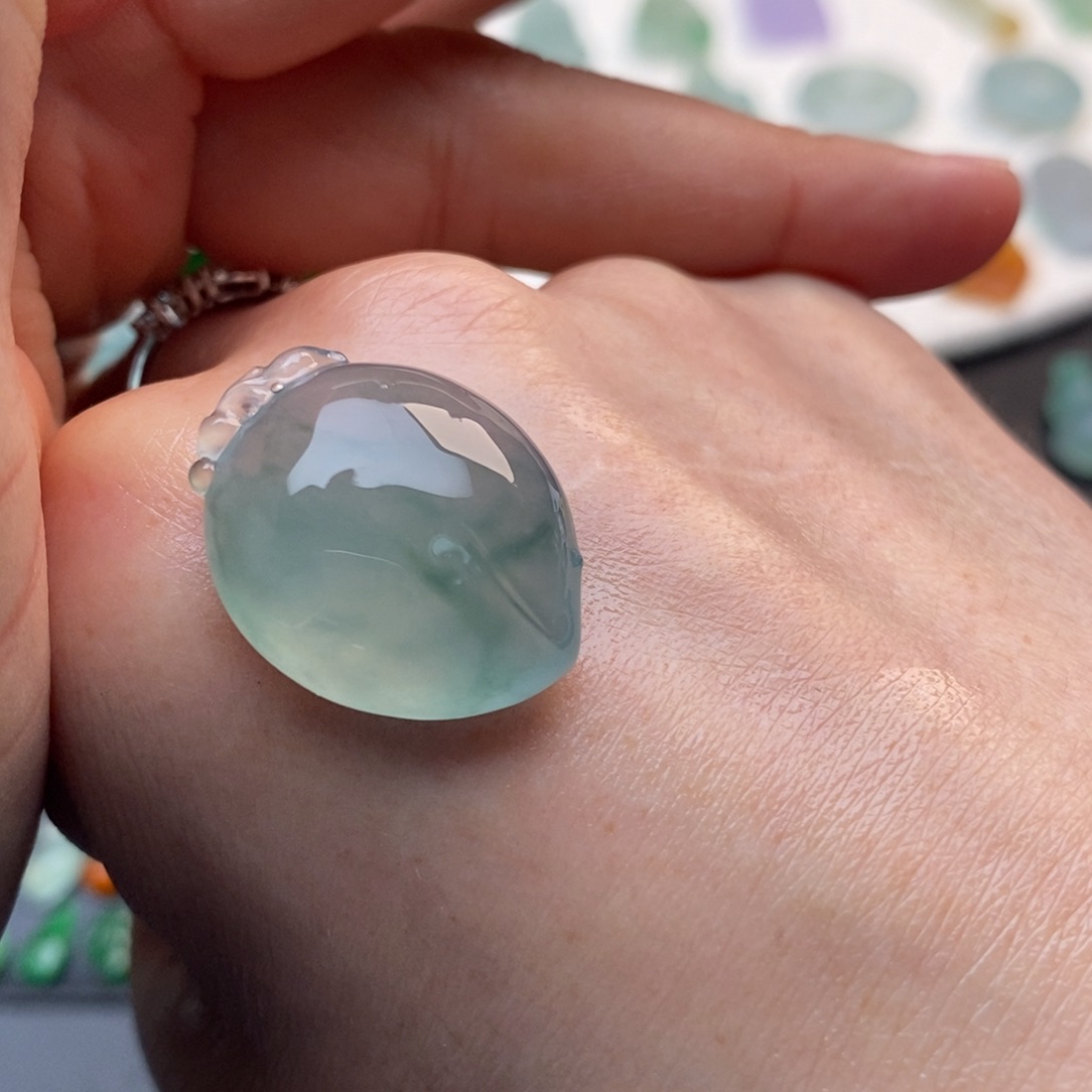 定制翡翠未镶嵌桃子