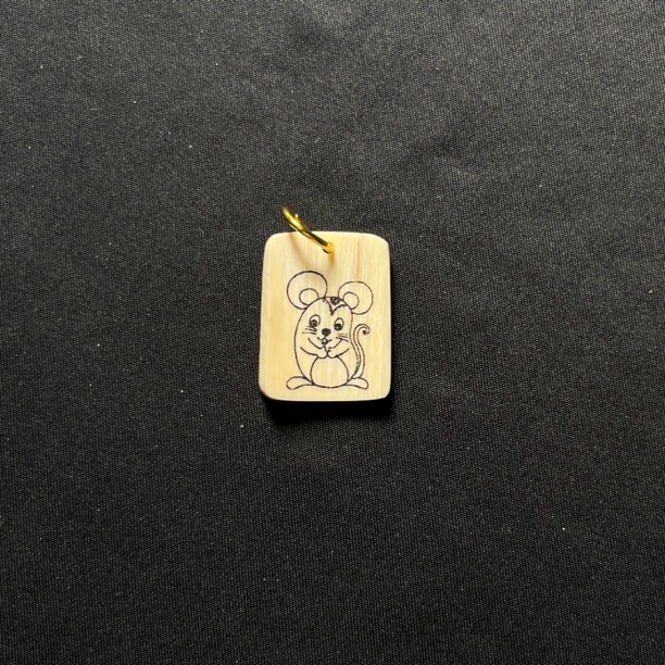 H3039 生肖鼠 只做天然猛犸牙