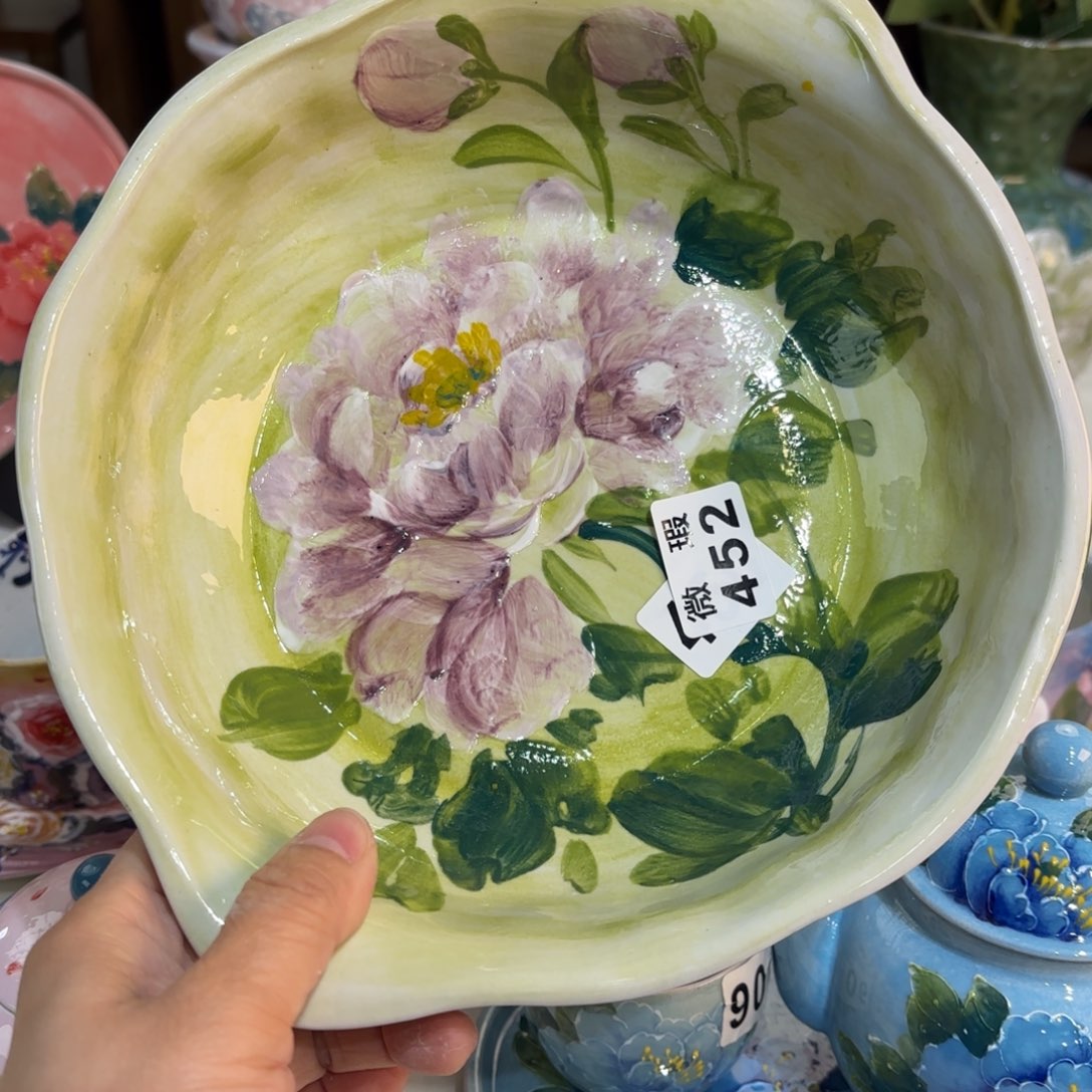 景德镇手绘高温釉下彩陶瓷茶具