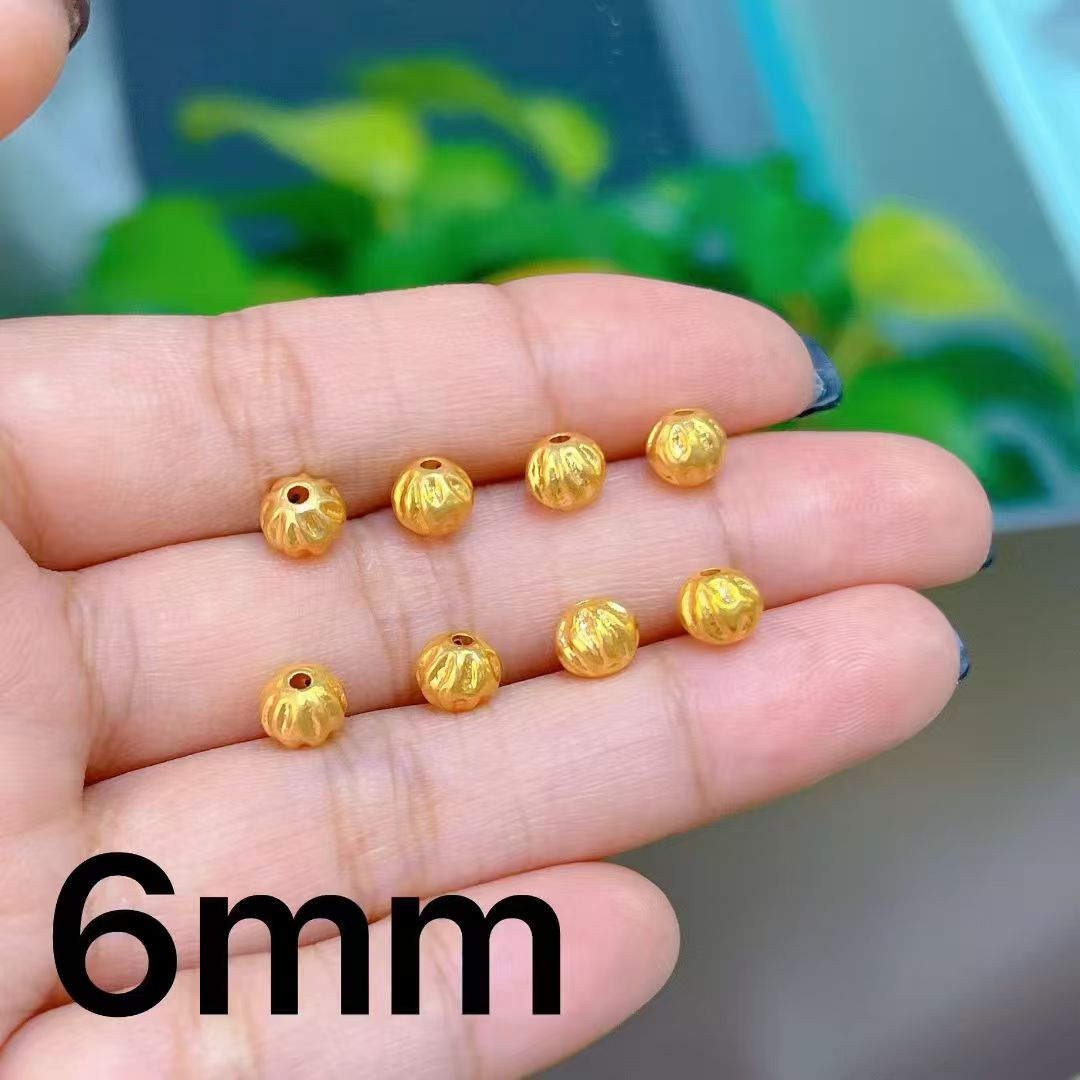 18K金南瓜珠5D隔珠6mmZX多样性发其一