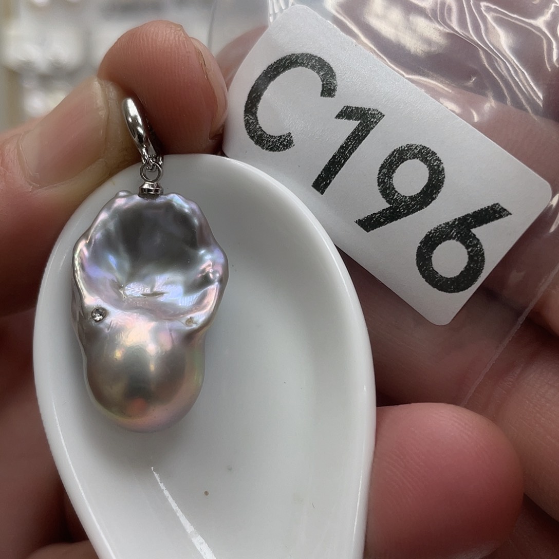 淡水珍珠颈饰银S925镶嵌