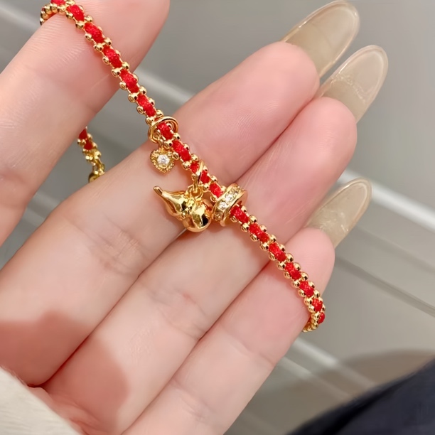 手链 高定葫芦路路通红绳手链063