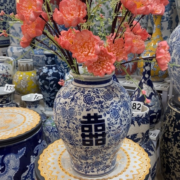 【闪购商品】摆件青花瓷手绘花瓶。。。