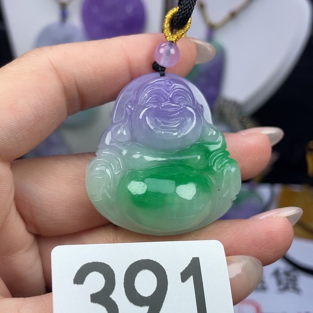 翡翠未镶嵌吊坠(赠链)