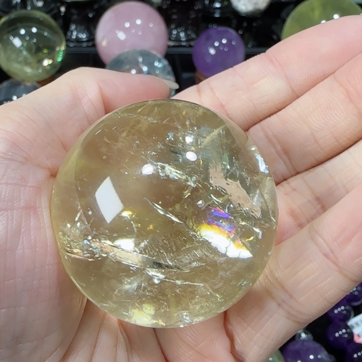 水晶天然水晶球s 25未镶嵌疯*4.5公分