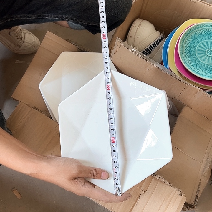 微瑕介意勿拍不退不换六角盘6只无金边