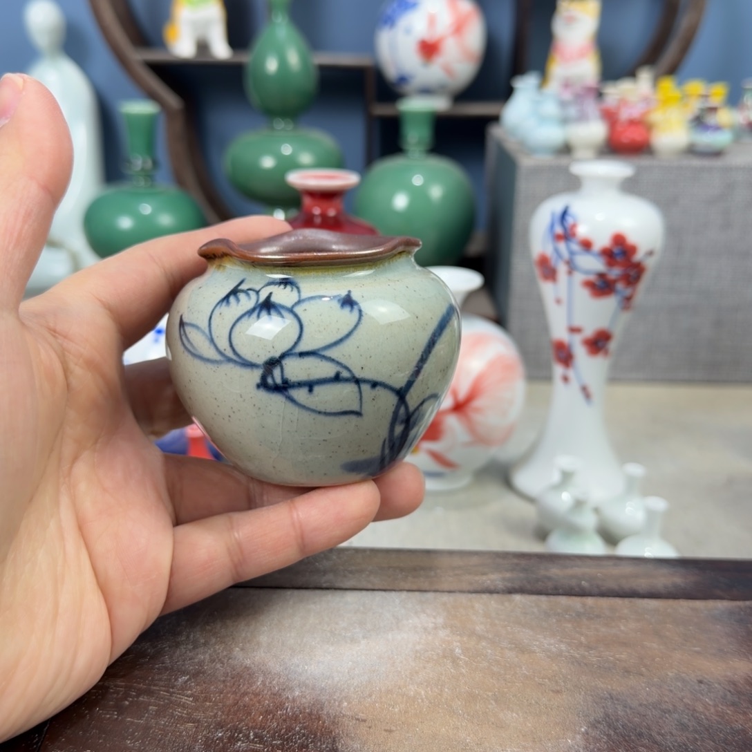 陶瓷手工小花器摆件