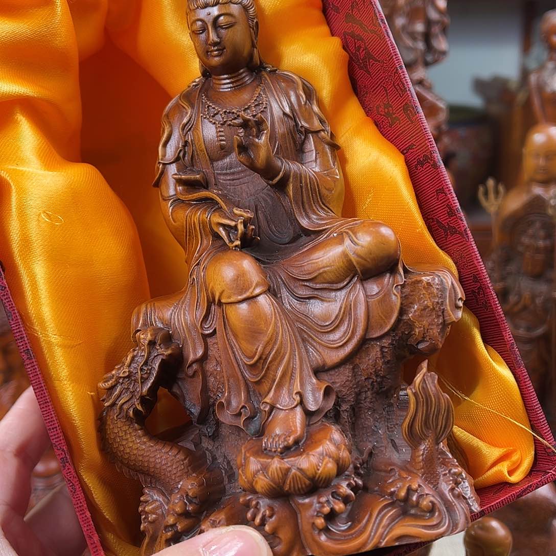 黄杨木黄杨木雕刻高度17厘米