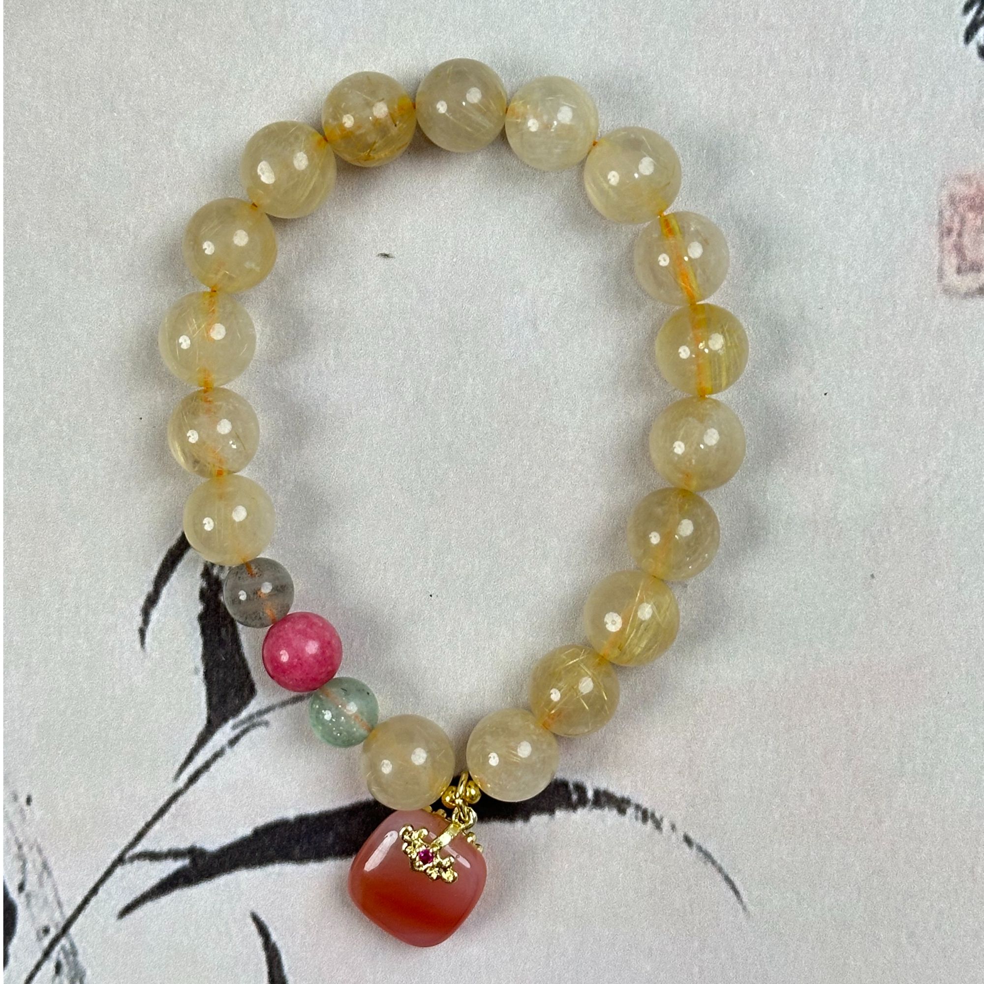 L07水晶手串好看精致气质轻奢百搭情侣款手链