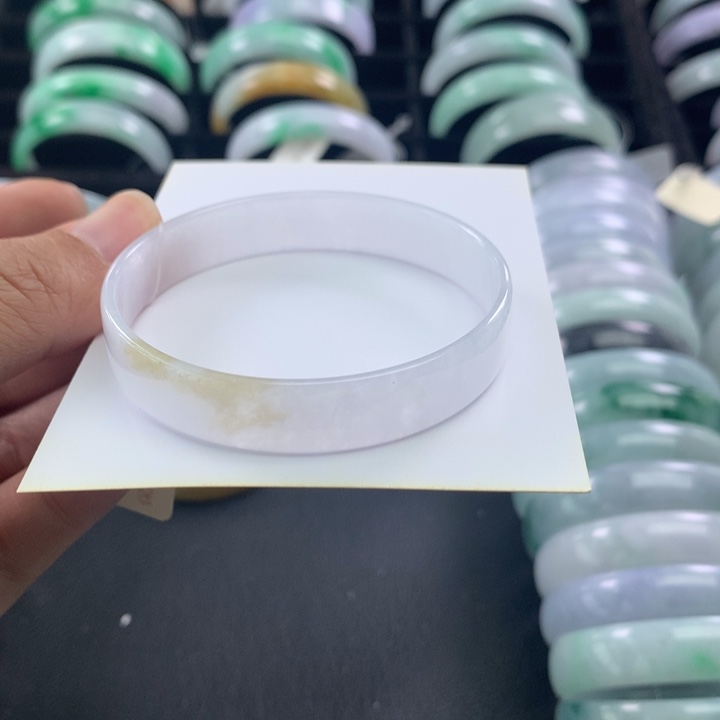 翡翠未镶嵌手镯公主方53-54