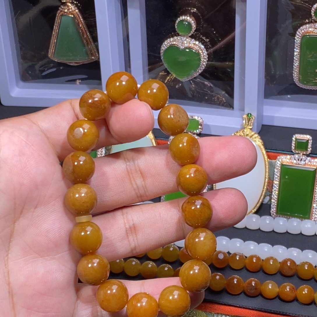 和田玉未镶嵌手链