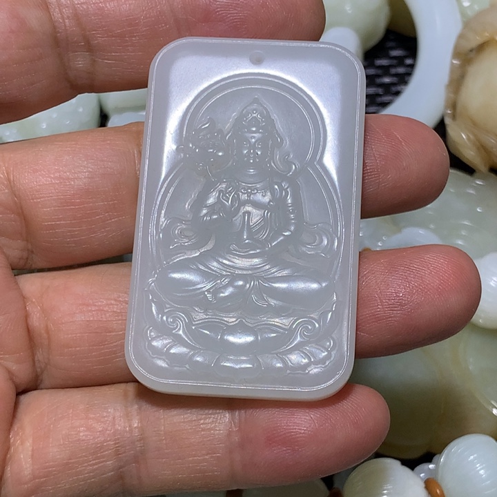 和田玉（白玉）颈饰未镶嵌浙*沈