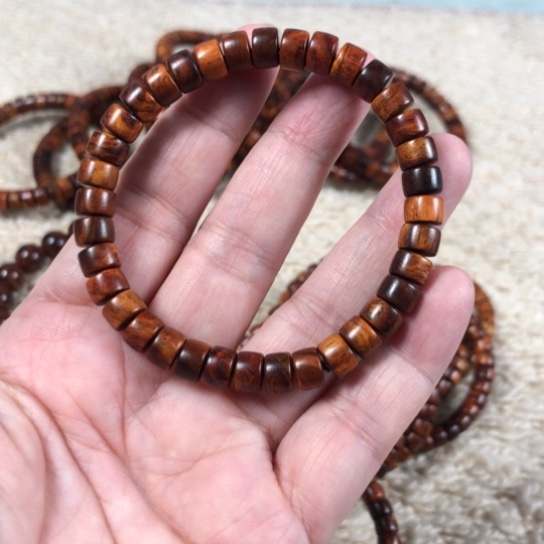 黄花梨/降香黄檀海南黄花梨药片珠5*7