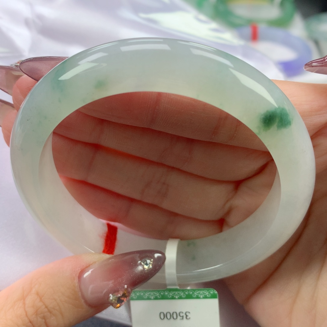 翡翠手镯未镶嵌57.8正圈