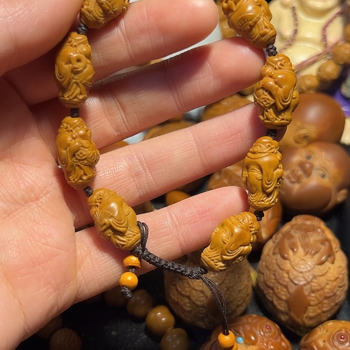 橄榄核手串/手链站立财神1.2
