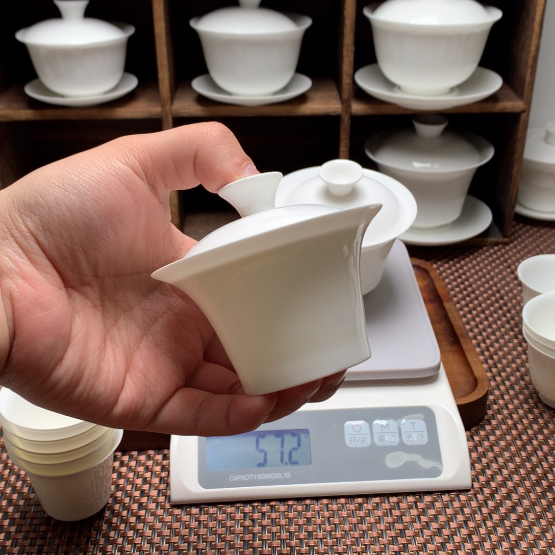 命**造二才马蹄骨瓷薄胎茶具骨瓷薄胎茶具