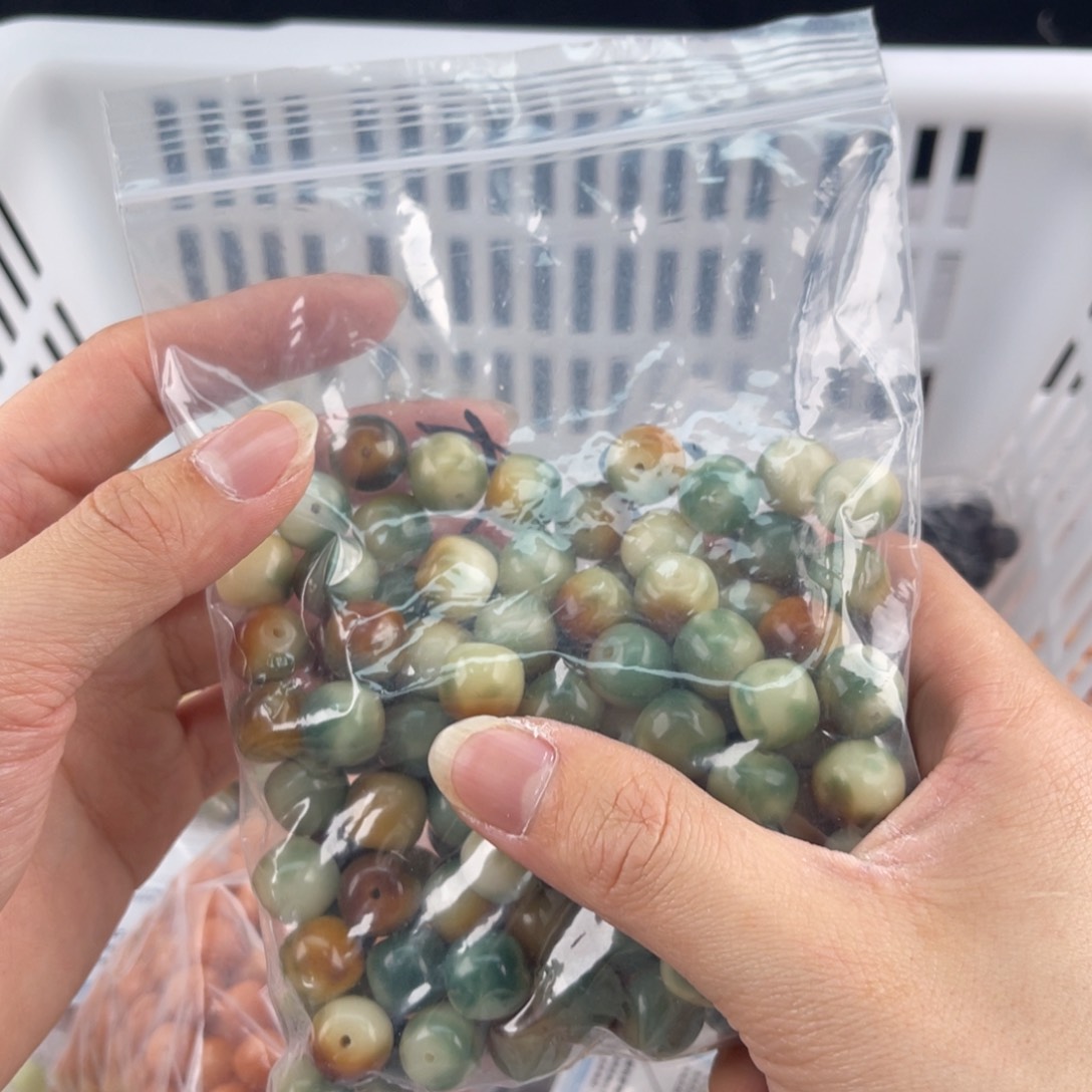白玉菩提吊坠琴**呢z12mm 50颗锅底