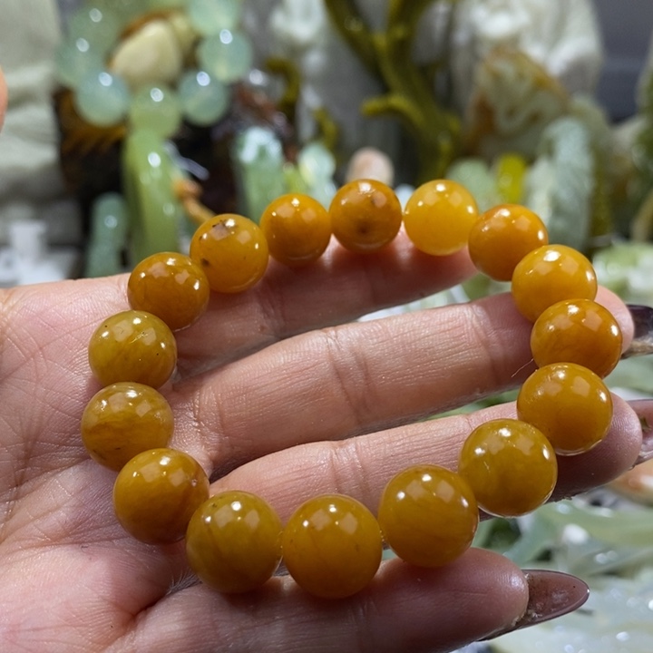 岫玉未镶嵌岫玉手链