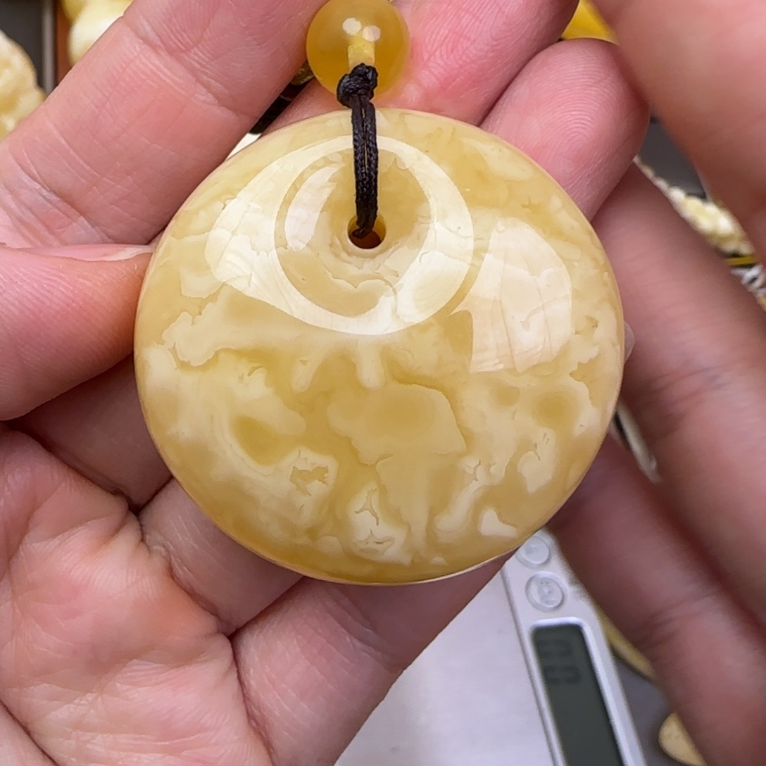 蜜蜡颈饰未镶嵌天然蜜蜡