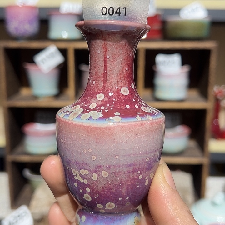 钧瓷瓶子钧瓷杯子