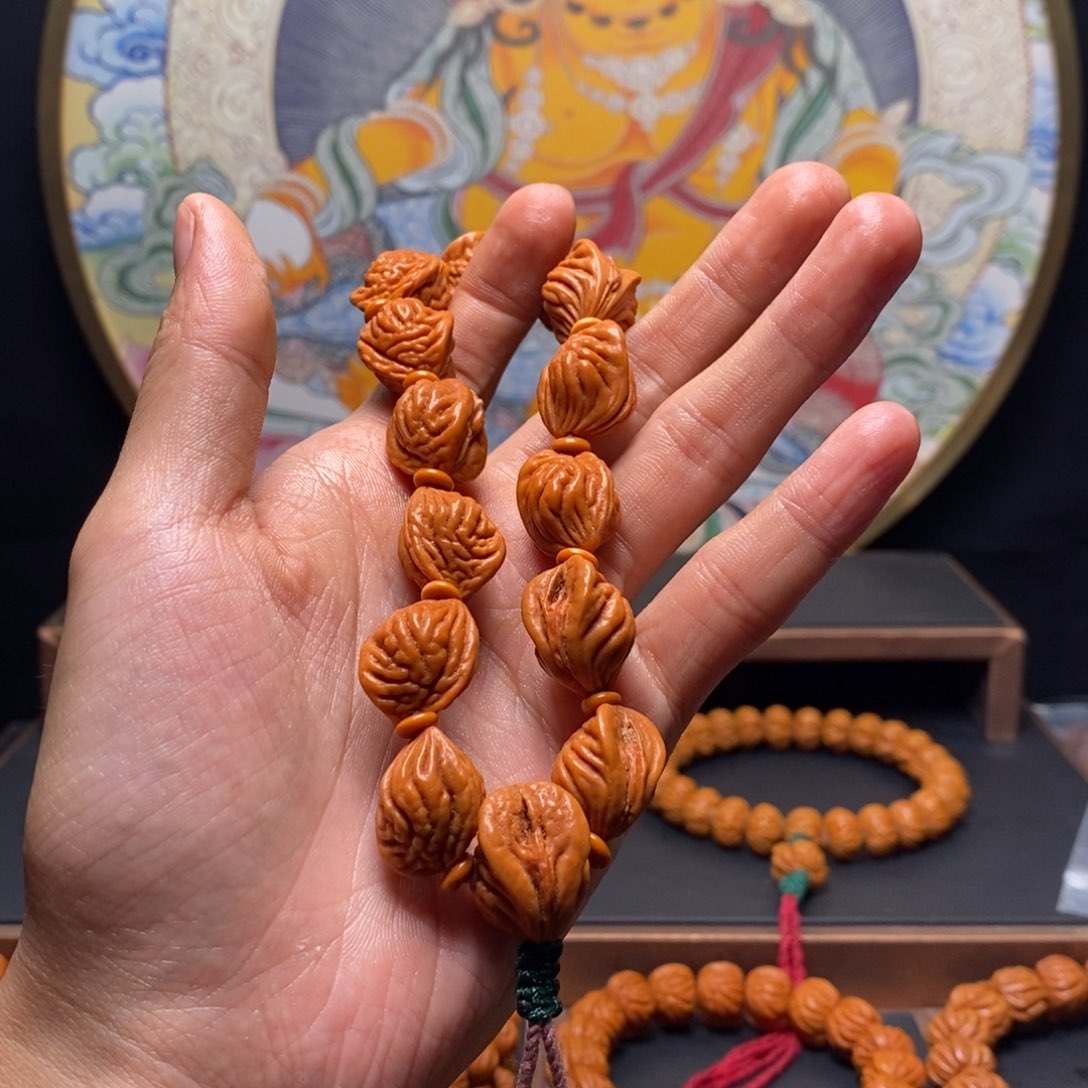 桃核手串龙纹桃核生命之源
