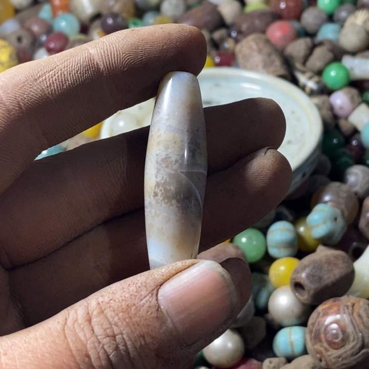 白***G和田玉（糖玉）未镶嵌手链