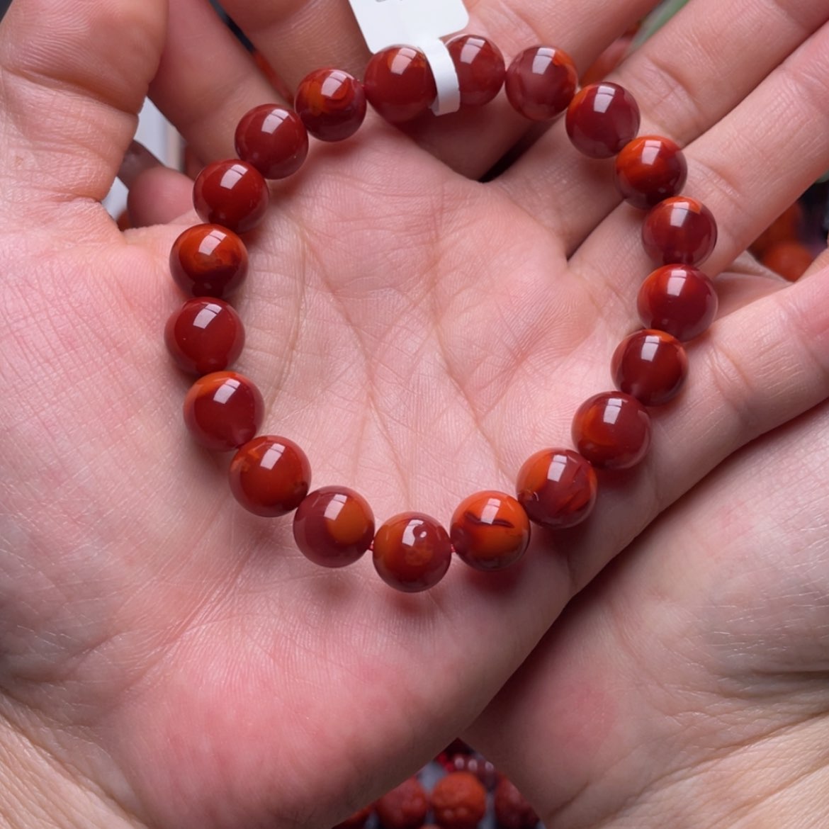 【闪购商品】南红玛瑙10➕双色手串未镶嵌