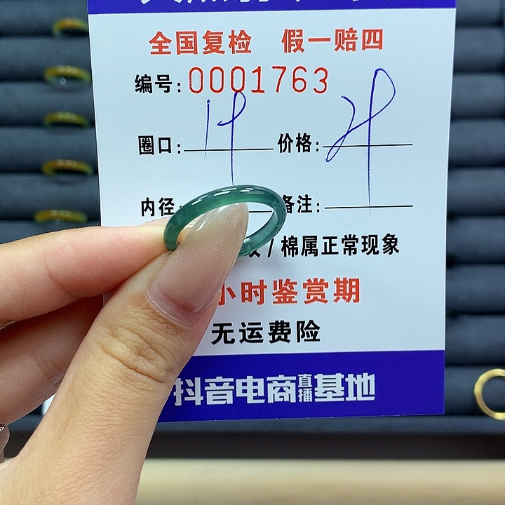 翡翠戒指未镶嵌          1763