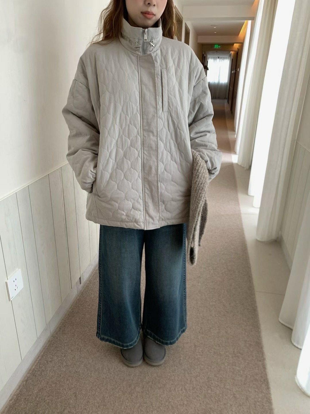 百搭宽松棉服外套