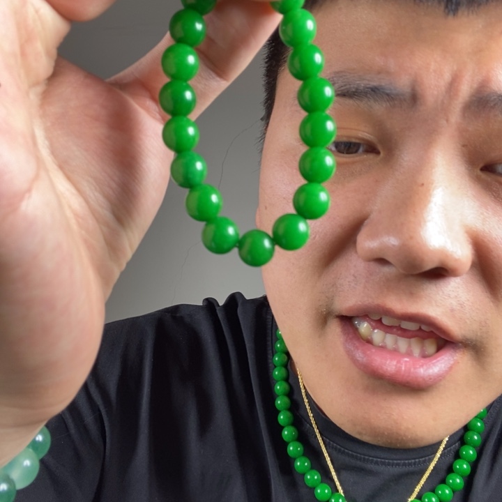 未镶嵌手链翡翠高端时尚10mm木左手串