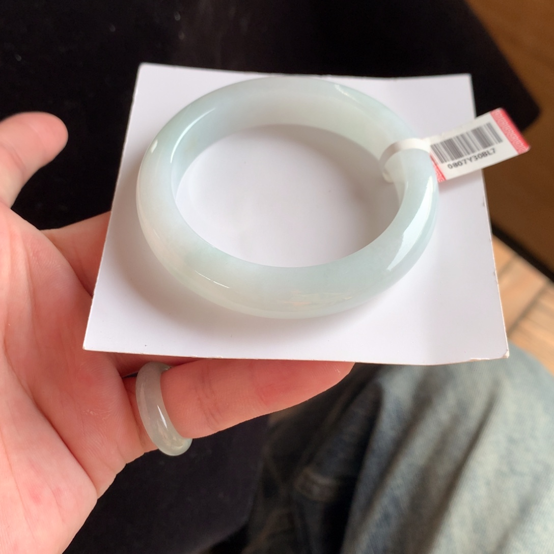 翡翠未镶嵌手镯30号54.5