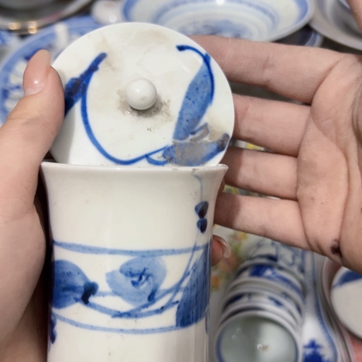 景德镇陶瓷高温陶瓷 画片随机手绘