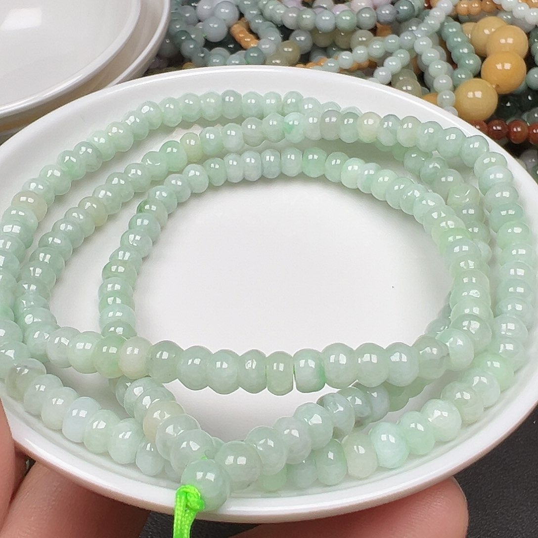 翡翠手链未镶嵌热****子货主老华