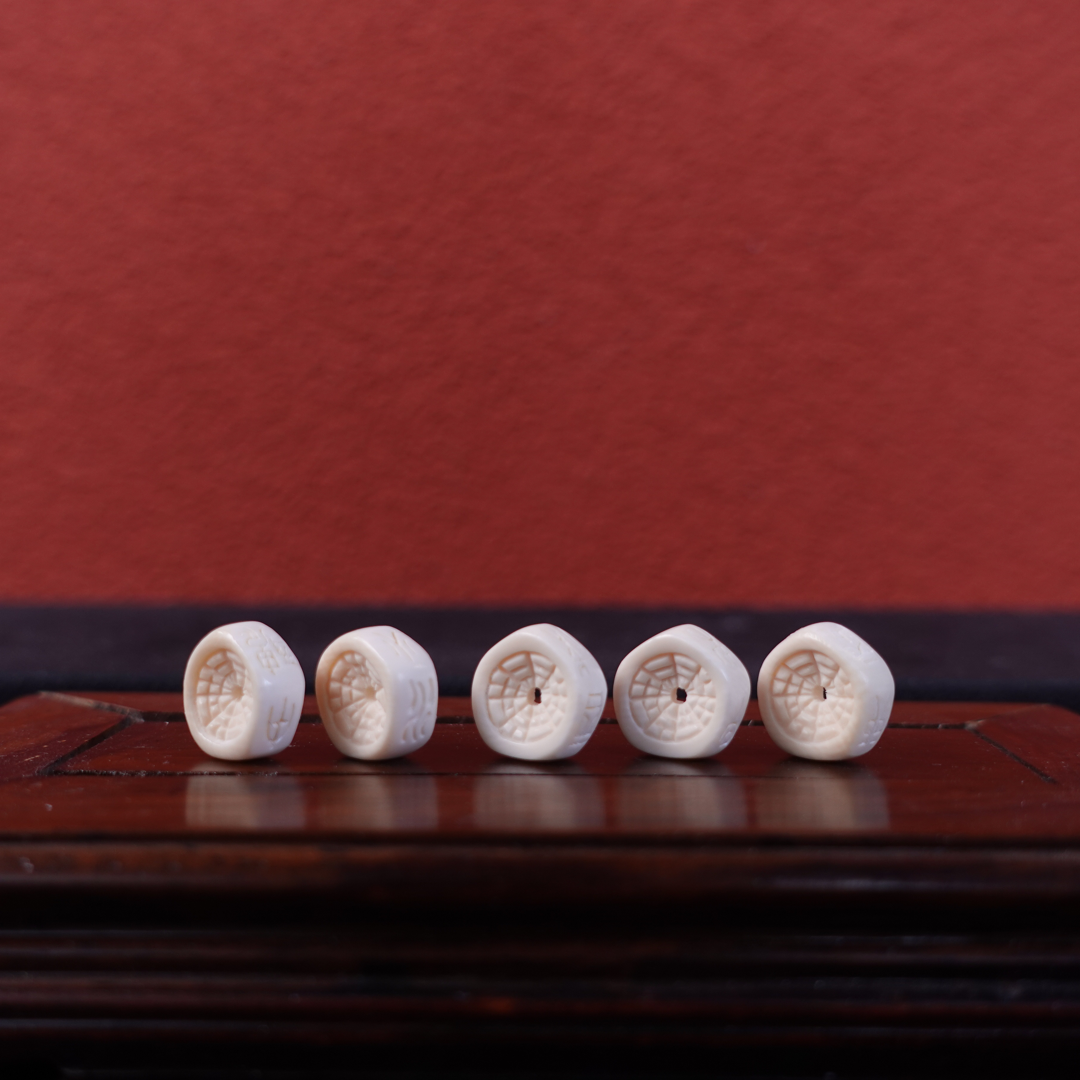 郭辰(省大) 猛犸牙五行财库隔片金木水火土（其一）  Y732-36