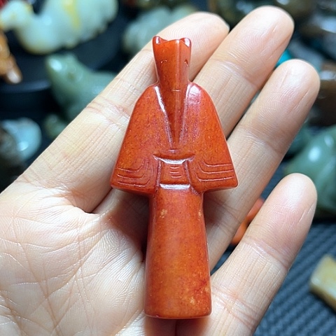 白玉菩提吊坠摆件