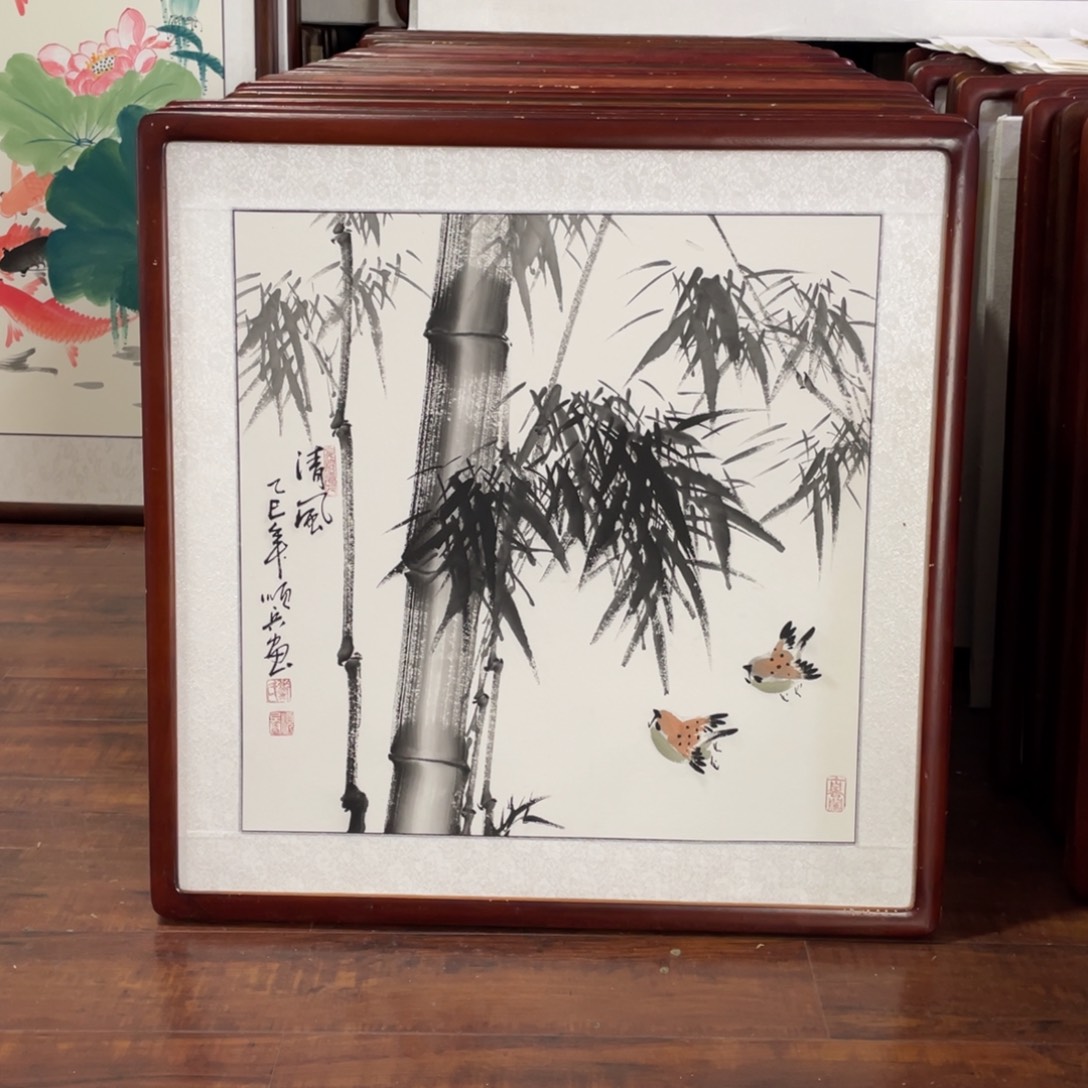 国画带框尺寸63*63厘米