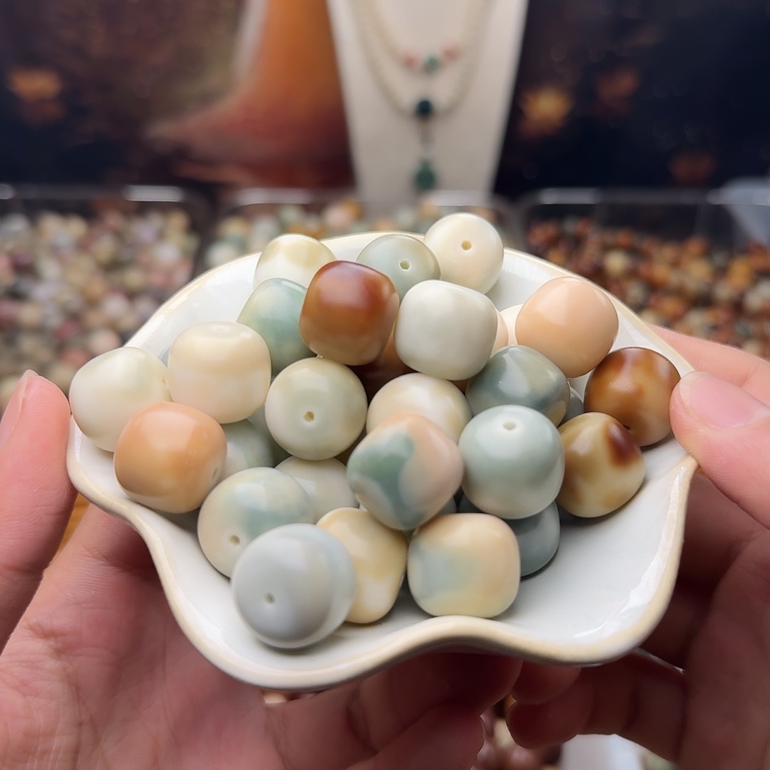 菩提根/象牙果吊坠20 颗海盐花皮 16+干磨桶