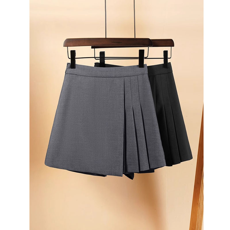 高腰西装短裤女2025新款春夏今年流行爆款a字阔腿裤显瘦气质裤裙