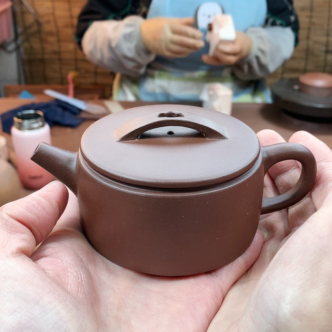 紫砂茶壶汉瓦 紫泥 180cc 周宜君