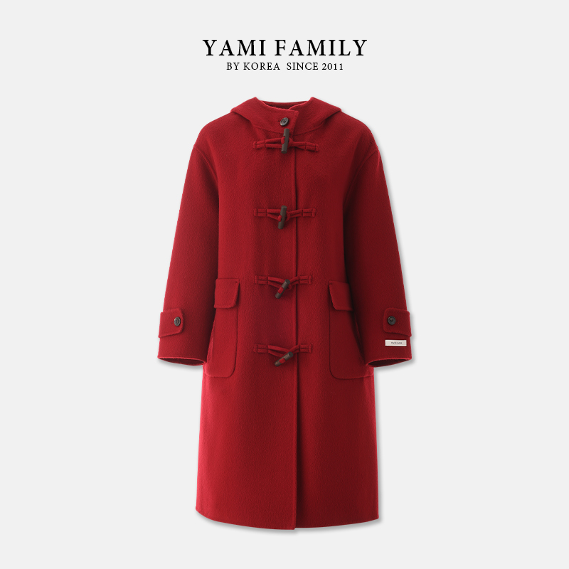 大连亚美【鱼子酱】YM 588 女士长款时尚休闲中长款经典秋冬双面