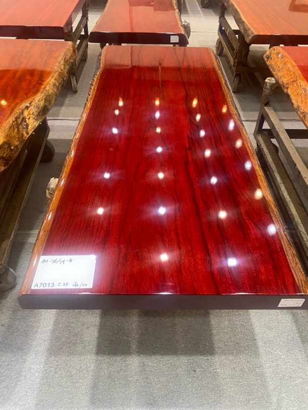 3非洲进口原木实木大板桌 