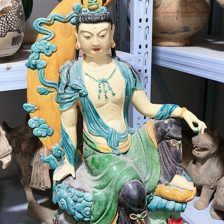 瓦当摆件摆件茶桌茶台陶瓷涛**聊