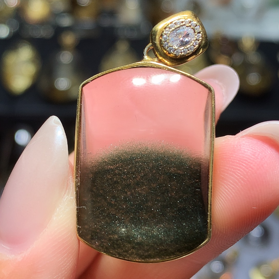 珠宝半成品银S925镀金镶嵌水晶