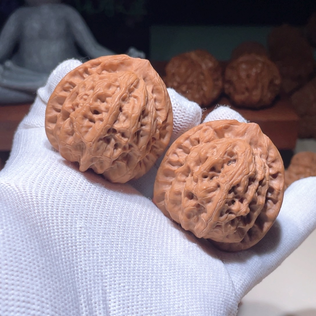 文玩核桃把件佛肚413941，81721