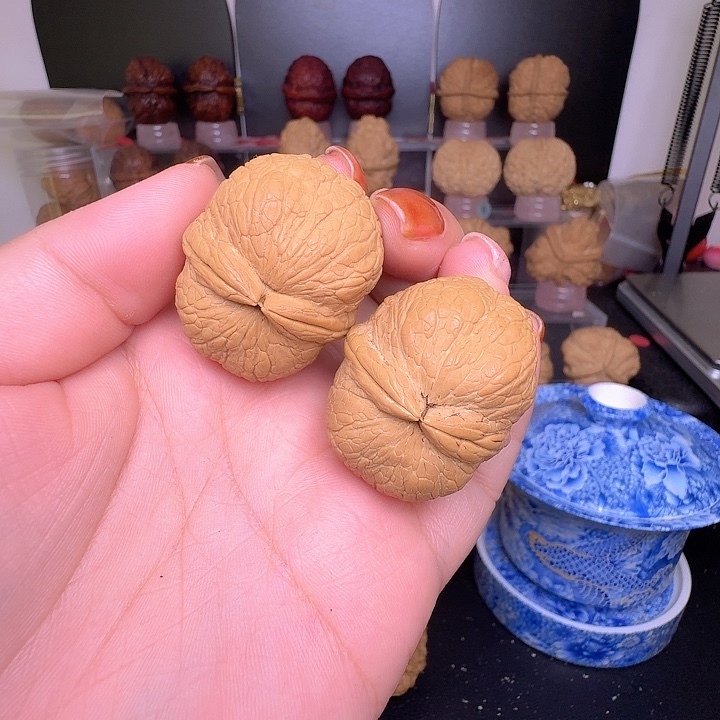 文玩核桃把件10号车36尺寸蛇皮球